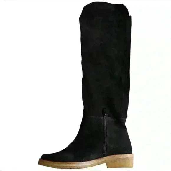 Free People Banks Black Over the Knee Noots - New without Box sz 37.5 - Picture 4 of 12